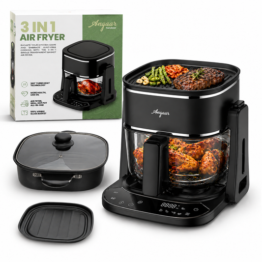 Angaar 3-in-1 Air Fryer Grill Hotpot